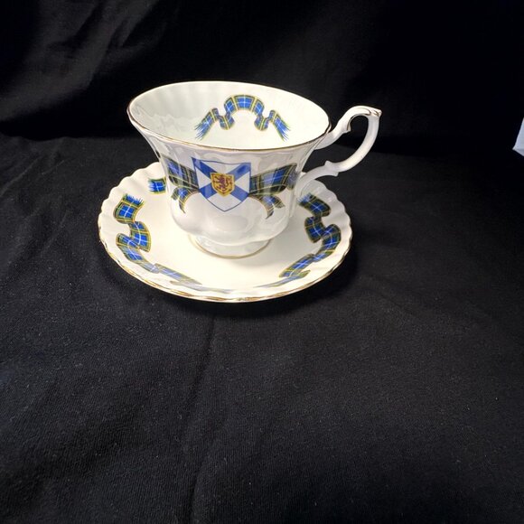 Royal Albert Bone China Cup and Saucer - Nova Scotia Tartan - Picture 8 of 8